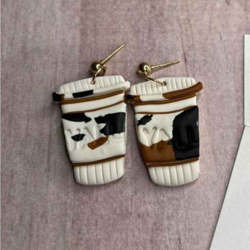 Coffee Cow ‘Y’all’ Earrings